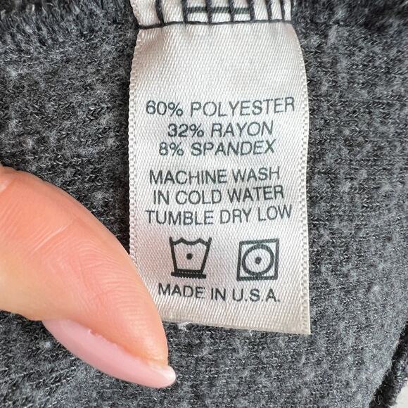 good hYOUMAN Gray Fleece Life Nailed It Crew Neck Graphic Long Sleeve Pullover S - Picture 6 of 6